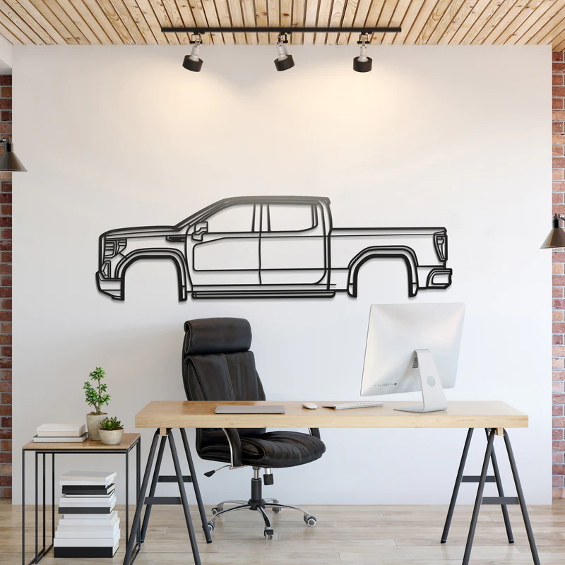 2019 Denali Sierra Silhouette Wall Art