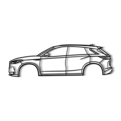 2019 QX50 2nd Gen (J55) Silhouette Wall Art