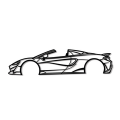 2019 600LT Spider Silhouette Wall Art