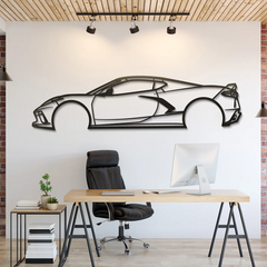 2020 Corvette Silhouette Wall Art