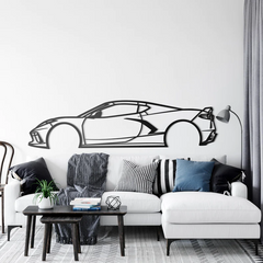 2020 Corvette Silhouette Wall Art