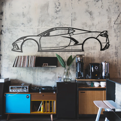 2020 Corvette Silhouette Wall Art