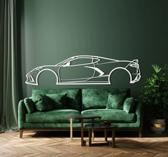 2020 Corvette Silhouette Wall Art