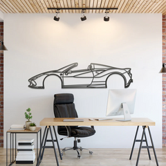 2020 F8 Tributo Spider Metal Silhouette Wall