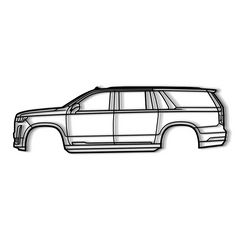 2021 Escalade ESV 5th Gen Silhouette Wall Art