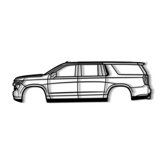 2021 Suburban 12th Gen Silhouette Wall Art