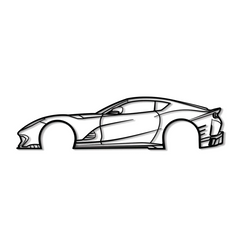 2022 812 Competizione Silhouette Wall Art