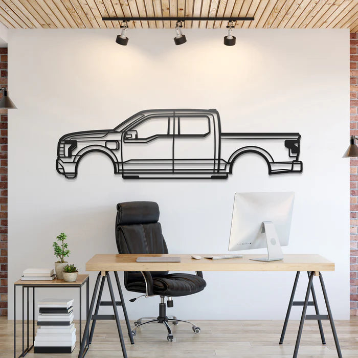 2022 F-150 Lightning Silhouette Wall Art