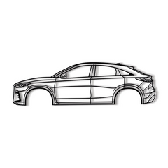 2022 QX55 2nd Gen (J55) Silhouette Wall Art