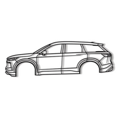 2022 QX60 2nd Gen (L51) Silhouette Wall Art