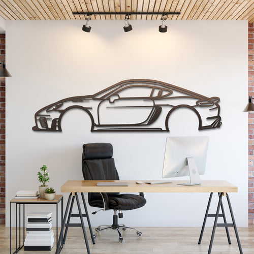 2020 Cayman 718 GT4RS Silhouette Wall Art