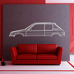 Peugeot 205 GTI Classic Silhouette Wall Art