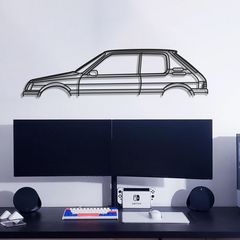 Peugeot 205 GTI Classic Silhouette Wall Art