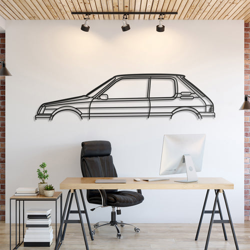 Peugeot 205 GTI Classic Silhouette Wall Art