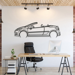 Peugeot 207 CC 2010 Silhouette Wall Art