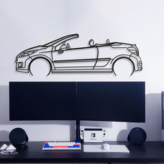 Peugeot 207 CC 2010 Silhouette Wall Art