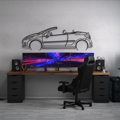 Peugeot 207 CC 2010 Silhouette Wall Art