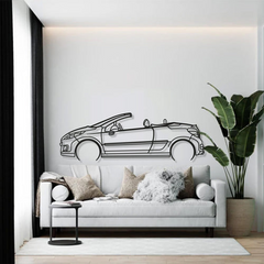 Peugeot 207 CC 2010 Silhouette Wall Art