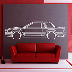 Nissan 240RS 1983 Silhouette Wall Art