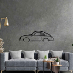 911 Model 356 1954 Detailed Silhouette Wall Art