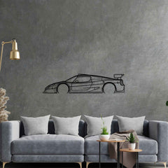 F50 GT Detailed Silhouette Wall Art