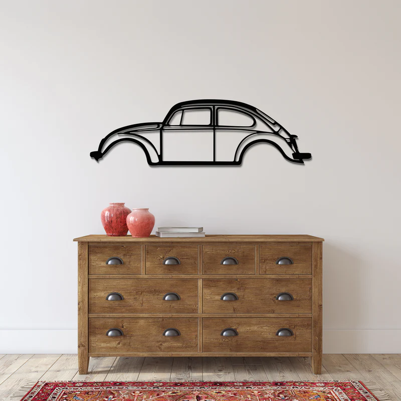 Beetle Silhouette Wall Art