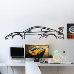 911 GT3 RS Model 991 Silhouette Wall Art