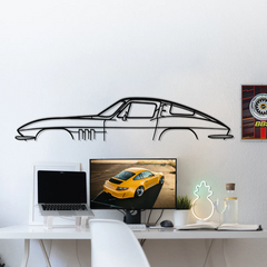 Corvette C2 Silhouette Wall Art