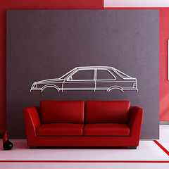 Peugeot 309 1988 Classic Silhouette Wall Art