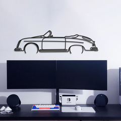 356 Speedster California Silhouette Wall Art