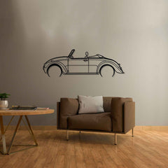 Beetle Speedster 1971 Detailed Silhouette Wall Art