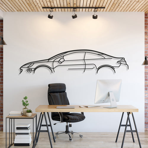 Peugeot 407 Coupe Silhouette Wall Art