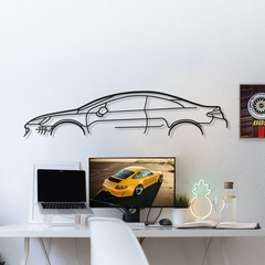 Peugeot 407 Coupe Silhouette Wall Art