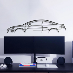 Peugeot 407 Coupe Silhouette Wall Art