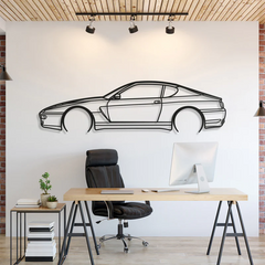 1995 456 GT Detailed Silhouette Wall Art