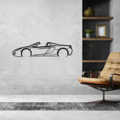 MP4 12C Spider Detailed Silhouette Wall Art