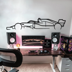 Formula One F1 Silhouette Wall Art