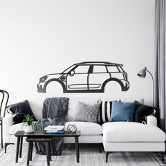 Mini Cooper F60 Countryman Silhouette Wall Art