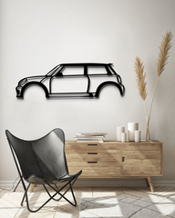 Mini Cooper S Silhouette Wall Art