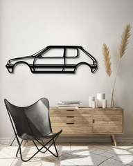 Peugeot 205 Silhouette Wall Art