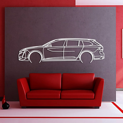 Peugeot 508 II SW PSE Detailed Silhouette Wall Art