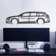 Peugeot 508 II SW PSE Detailed Silhouette Wall Art