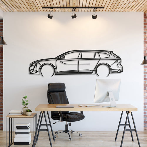 Peugeot 508 II SW PSE Detailed Silhouette Wall Art