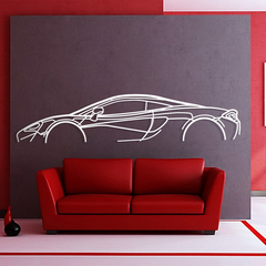 McLaren 570S Classic Silhouette Wall Art