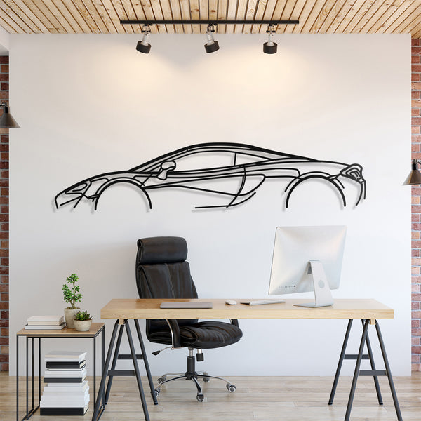 McLaren 570S Classic Silhouette Wall Art