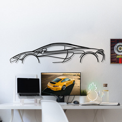 McLaren 570S Classic Silhouette Wall Art