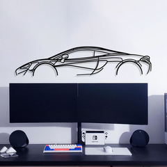 McLaren 570S Classic Silhouette Wall Art