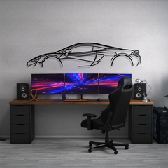 McLaren 570S Classic Silhouette Wall Art