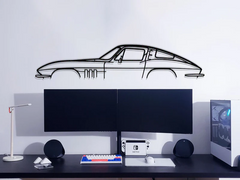 Corvette C2 Silhouette Wall Art