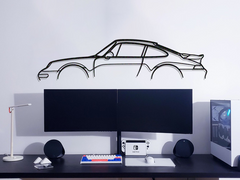 911 Turbo Model 993 Silhouette Wall Art